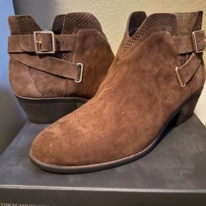 Vince Camuto, pumpernickel suede boots, never worn size 7.5